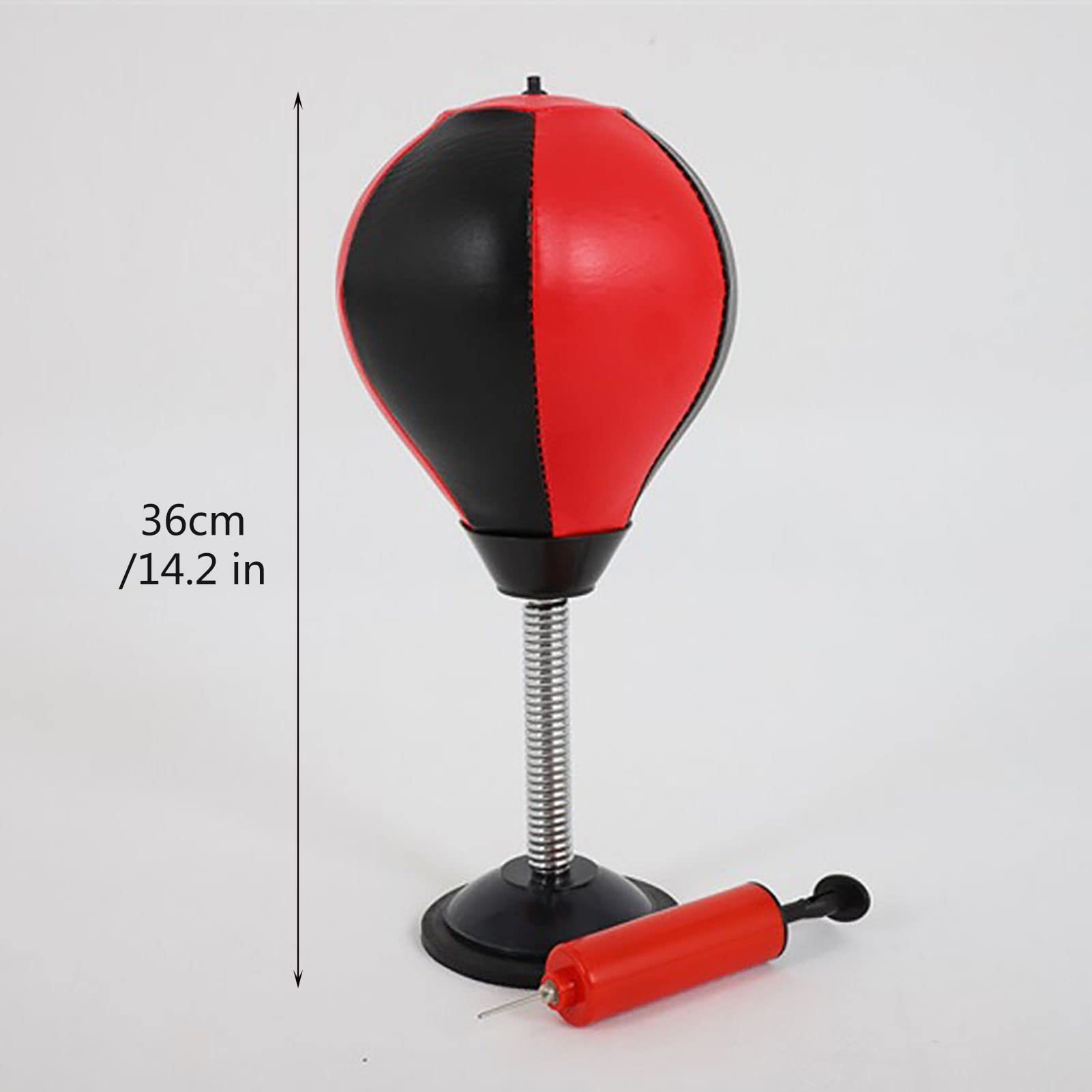 YLWX Saco De Boxeo De Escritorio Al Aire Libre, Mini Saco De Boxeo De Mesa For Aliviar El Estrés, Pelota De Boxeo De Escritorio De Reflejo Inflable For Adultos