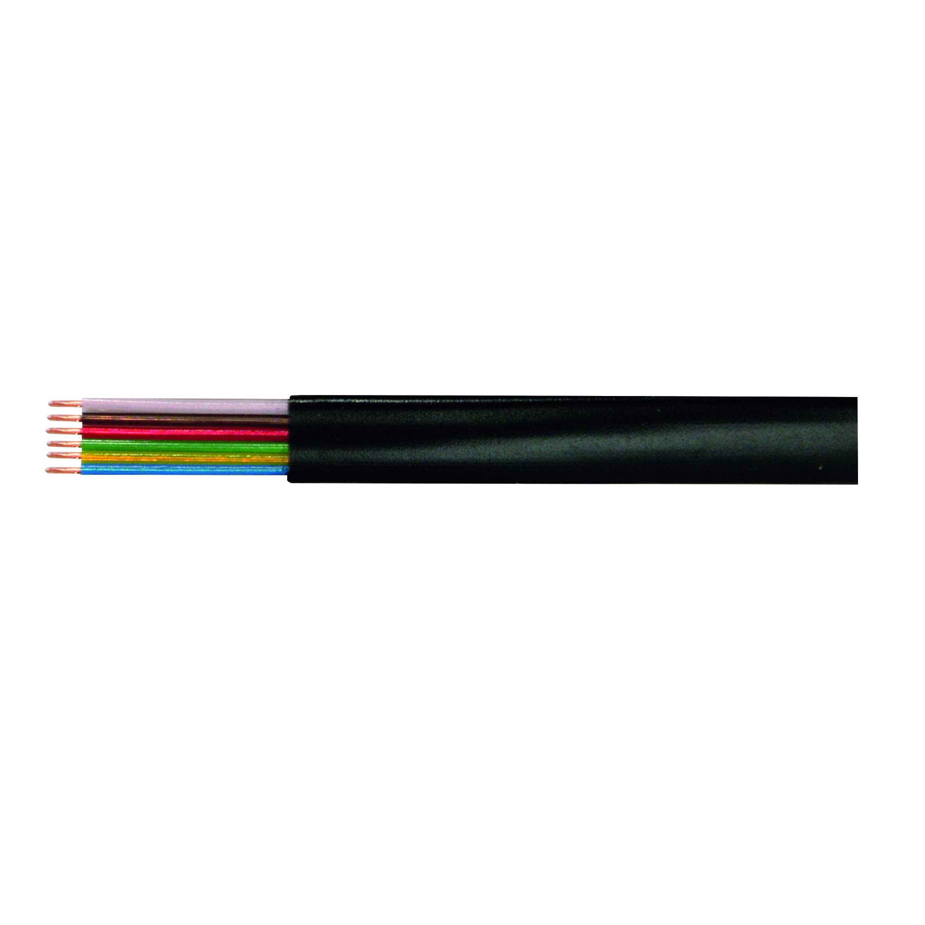 LogiLink Modular Flat Cable 6-wire, colour black, 100m