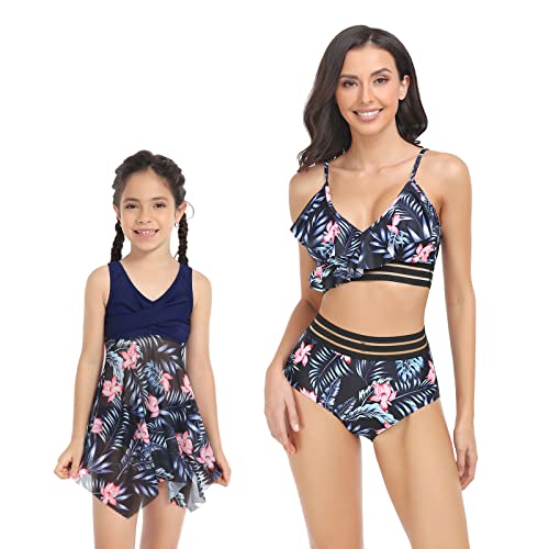 Swimwear for Family Matching Bathing Suit Matching Family Bikini Set Mommy and Me Swimsuits Two Pieces Tankini Set2
