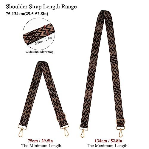 Image of Long Keeper Wide Purse Strap - Adjustable Shoulder Strap Crossbody Handbag Replacement Bag Strap Guitar Straps