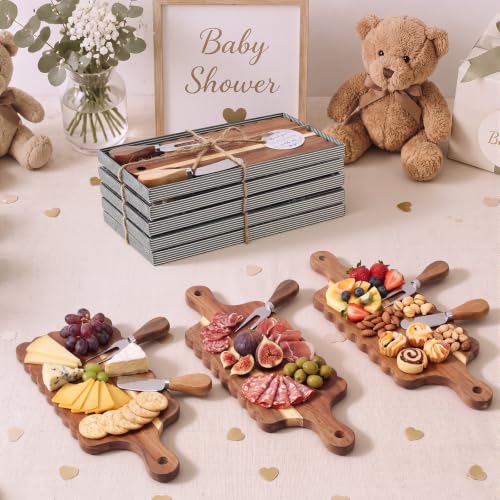 Set de 6 Tablas de Madera de Acacia con Mango y Utensilios miniatura 4