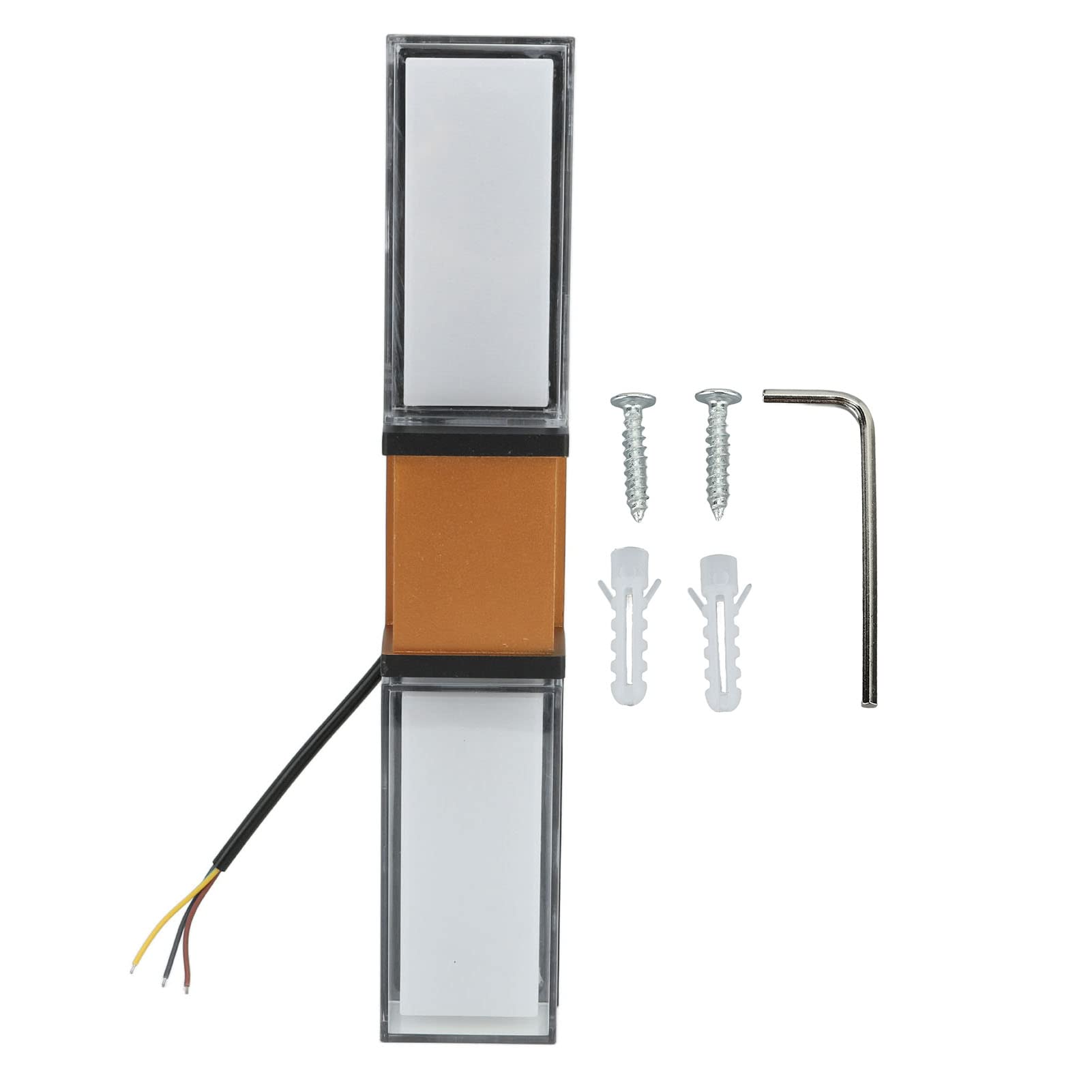 FTVOGUE Inteligentne Kinkiety Aluminiowe Kinkiety Prostokątne LED RGBW 9W Kontrola Aplikacji AC85 do 265V Wodoodporne Zewnętrzne do Patio na Ganku Przedpokoju w Domu