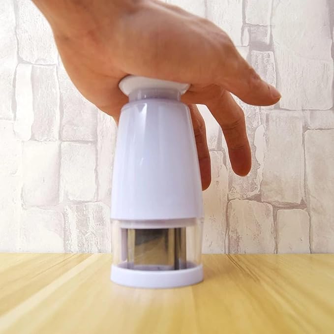 Garlic Chopper Manual Mini Food Processor with Sharp Blades | Kitchen Tool for Restaurant Use, Onion Ginger Chili Cutter Compact Easy Clean Cooking Gadget-image-18