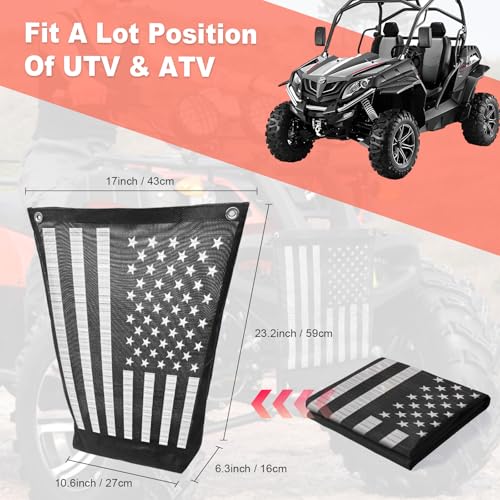 Image of Dawnjaccee UTV /ATV Trash Bag, PVC Mesh Storage Sack Compatible with Polaris RZR, Can-Am, Kawasaki, Honda & Golf Carts, Universal Fit Off-Road Accessories