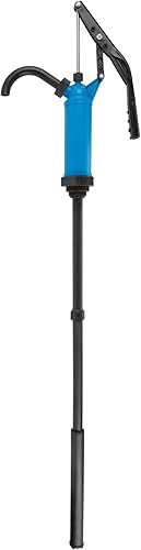 Miniatura 47 de Performance Tool W54269 Bomba de tambor de palanca de uso general amarilla para tambores de 15 a 55 galones
