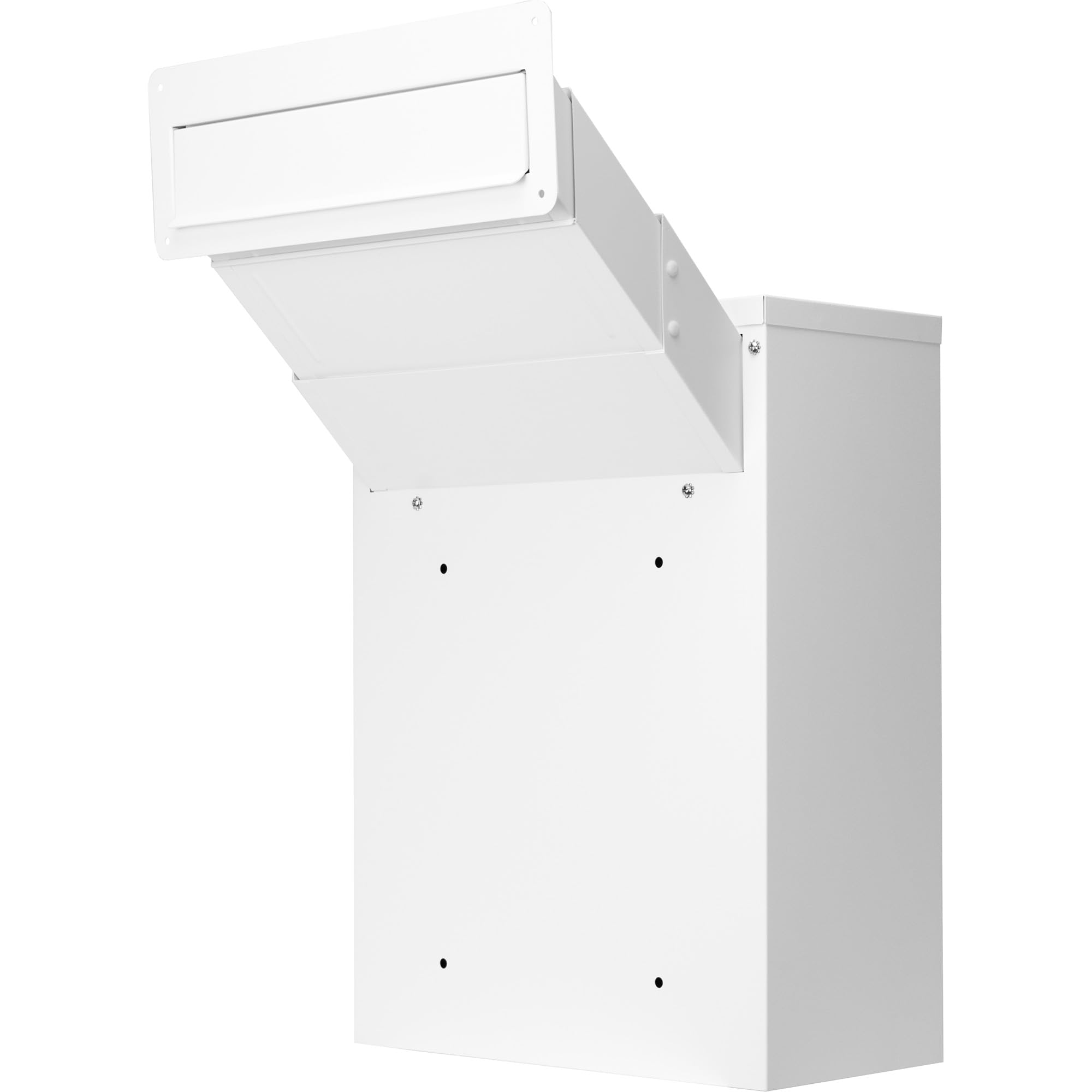 Barska Through-The-Wall Mail Drop Box with Adjustable Chute with Key Lock, for Home & Office Document Cash Deposit Retrieval
