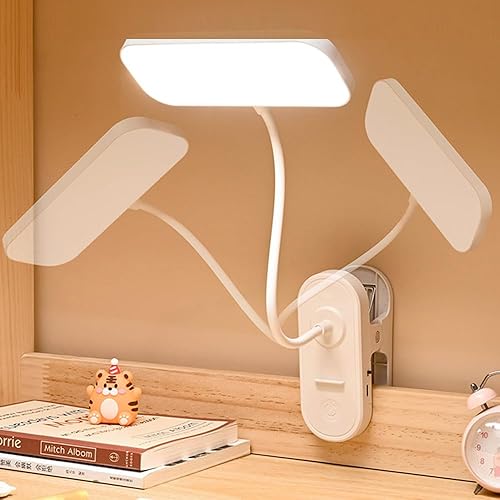 Lámpara de escritorio LED con 3 modos de color Luz de estudio de atenuación continua para oficina en casa, luz de escritorio pequeña y lámpara de