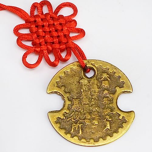 fengshuisale Feng Shui Nanbu Wealth Lock Coin Amulet Charm + One Free Red String Bracelet SKU:Y1005