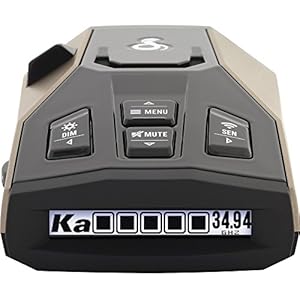 Cobra RAD 450 Laser Radar Detector: Long Range, False Alert Filter, Voice Alert & OLED Display, Black, RAD450