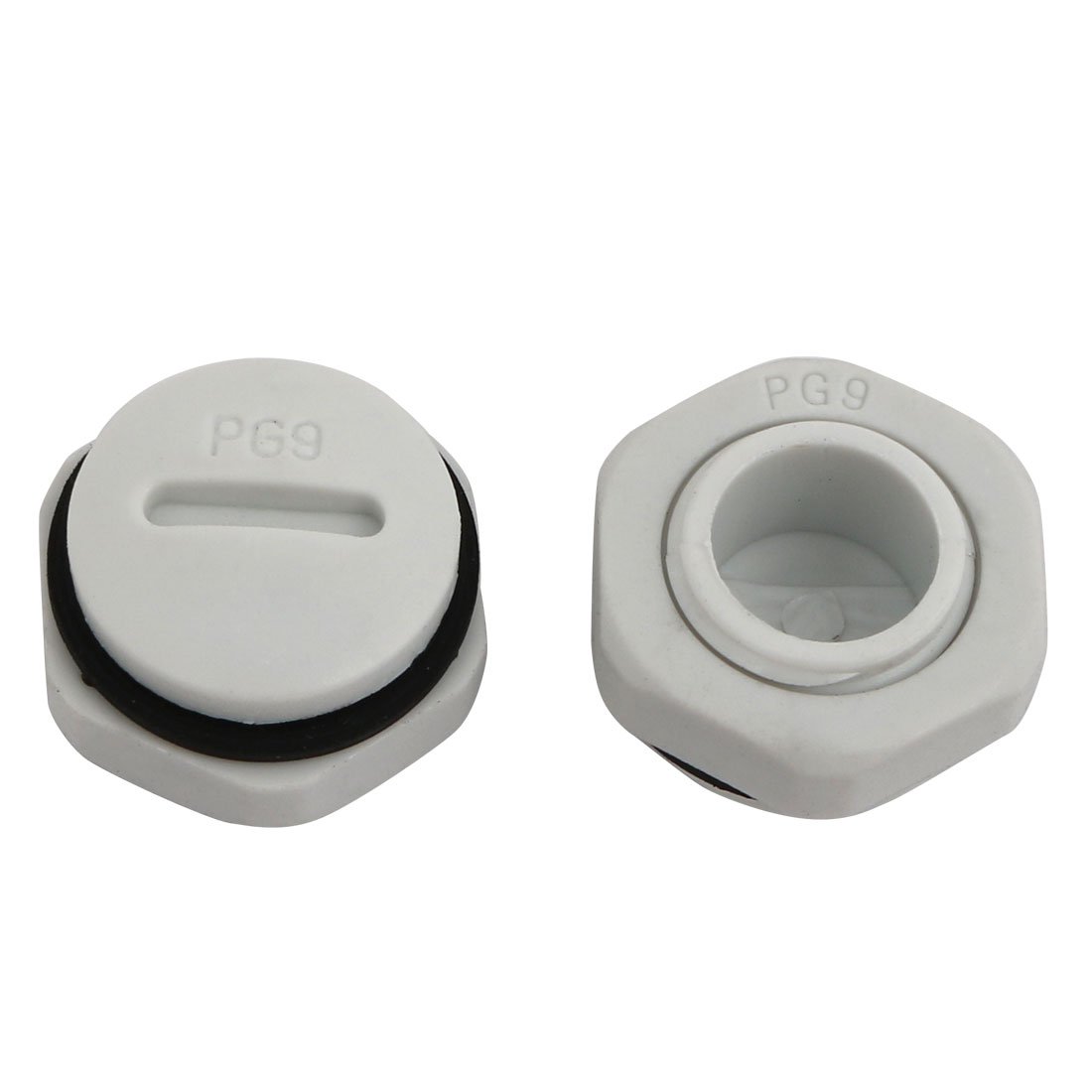 sourcing map 20stk GLW-PG9 Nylon Stecker Gewinde Kabelverschraubung Endkappe Abdeckung Grau de sourcing map 20stk GLW-PG9 Nylon Stecker Gewinde Kabelverschraubung Endkappe Abdeckung Grau de