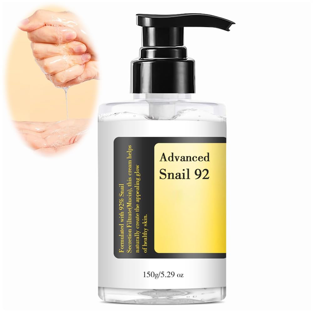 AzoneeSnail Mucin 92% Power Repairing Essence, Anti-Aging Serum for Fine Lines & Moisturizing, Lightweight & Fast-Absorbing Hydration for All Skin Types, 150ml