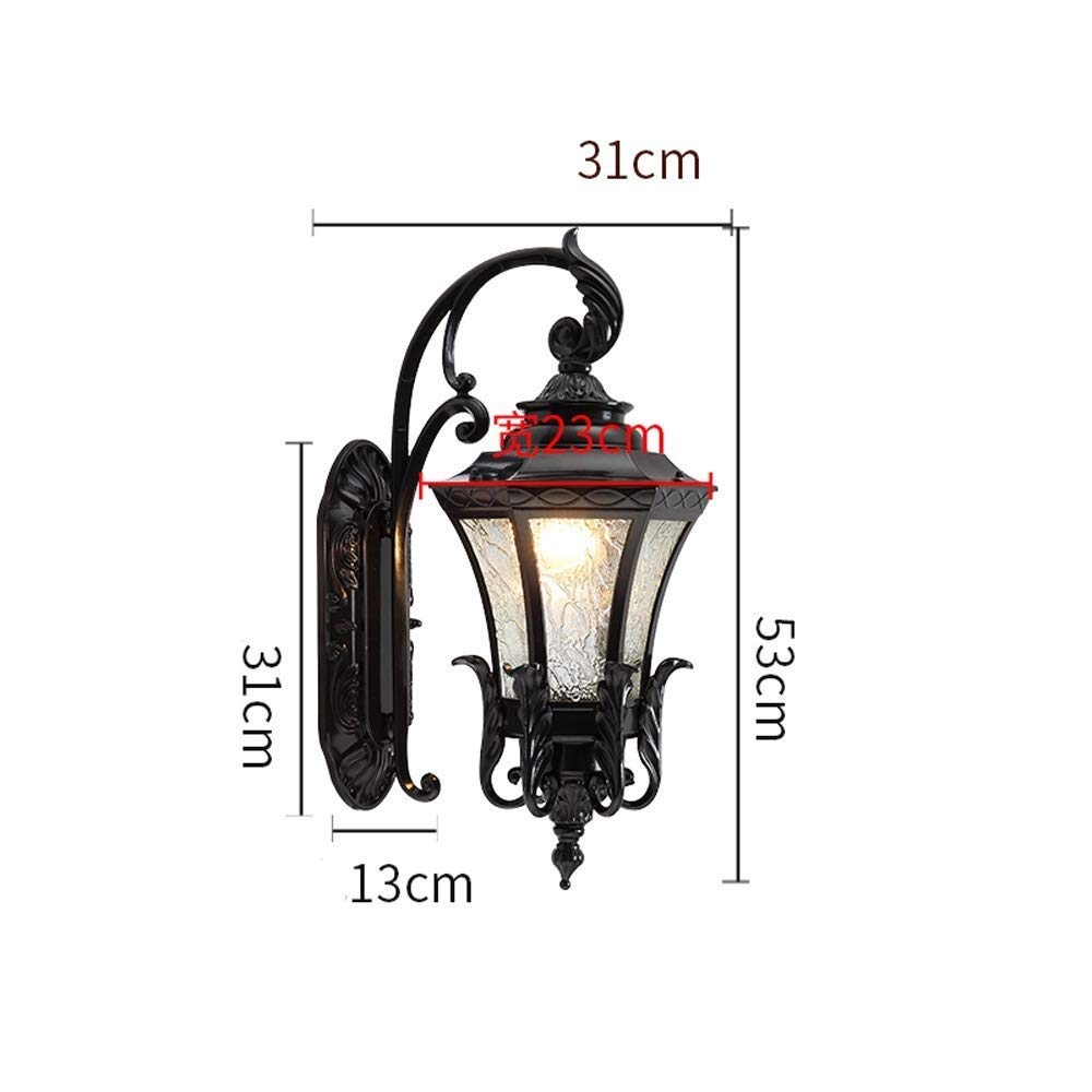 Applique murale d'extérieur industrielle rétro, lanterne créative extérieure étanche E27, applique murale décorative pour patio, jardin, villa, terrasse, poteau de porte, balcon, porte de maison