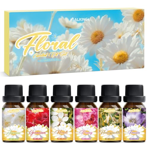 SALKING Juego de Aceites Esenciales para Flores - Aceites Puros y...