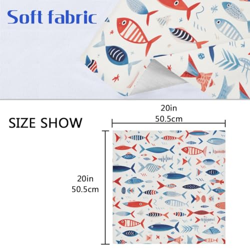 Servilletas de Tela Japanese Fish 6 piezas 20 x 20 pulgadas miniatura 2