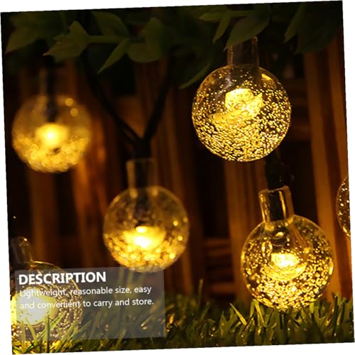Luces de cadena solar LED burbuja para exterior 5m miniatura 4