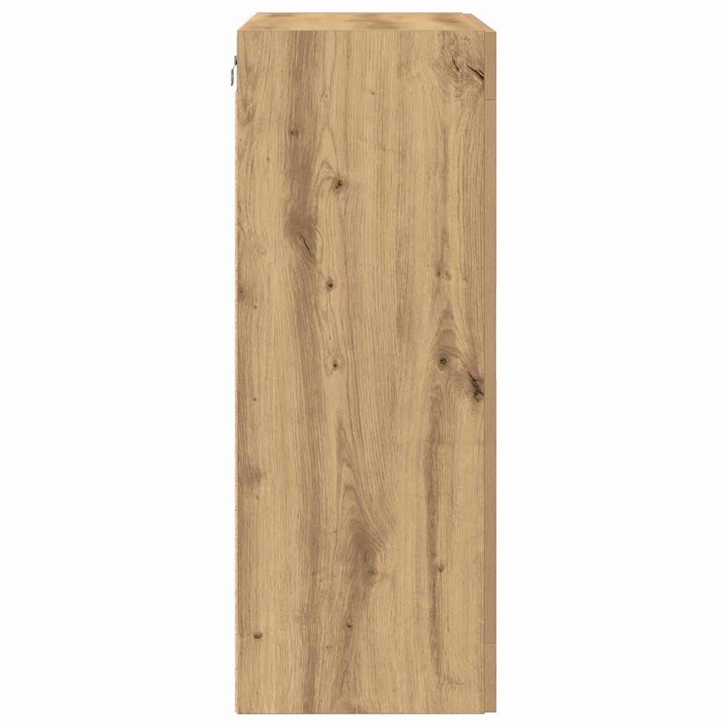 Armadio da parete in rovere Artisan, 69,5 x 34 x 90 cm, in legno