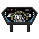 4.5 Inch LCD Display Colorful Screen, Bike Computer with Waterproof Connector Compatible 24V 36V 48V 52V 60V 72V Voltage Electric Bicycle Monitor