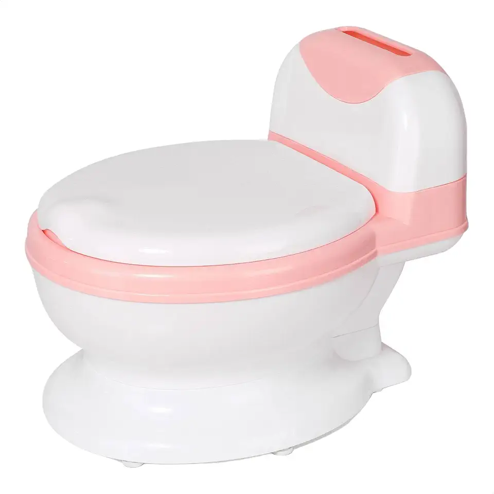Penico Privadinha Troninho Infantil OHANA BABY Simulador de Privada - Desfralde Inteligente, Assento Anatômico, Suporta Até 50kg - Rosa