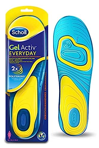 Scholl GelActiv Einlegesohlen Everyday für Freizeitschuhe von 35,5-40,5 – Verbesserter Komfort durch doppelte Polsterung – Frauen – 1 Paar Gelsohlen