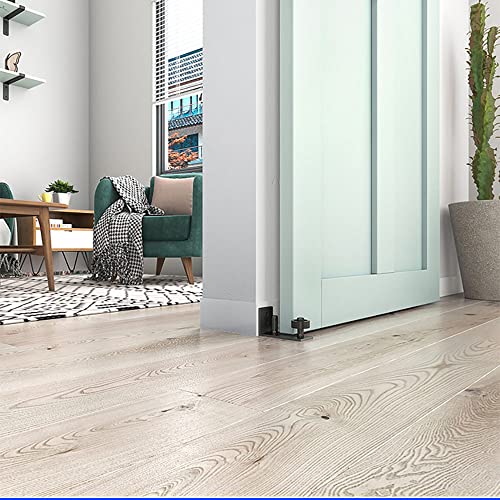 WANGCL Floor Guide 1Pack Barn Door Guide Sliding Door Floor Guide Bottom Adjustable Stay Roller with 8 Setup Options - Image 3