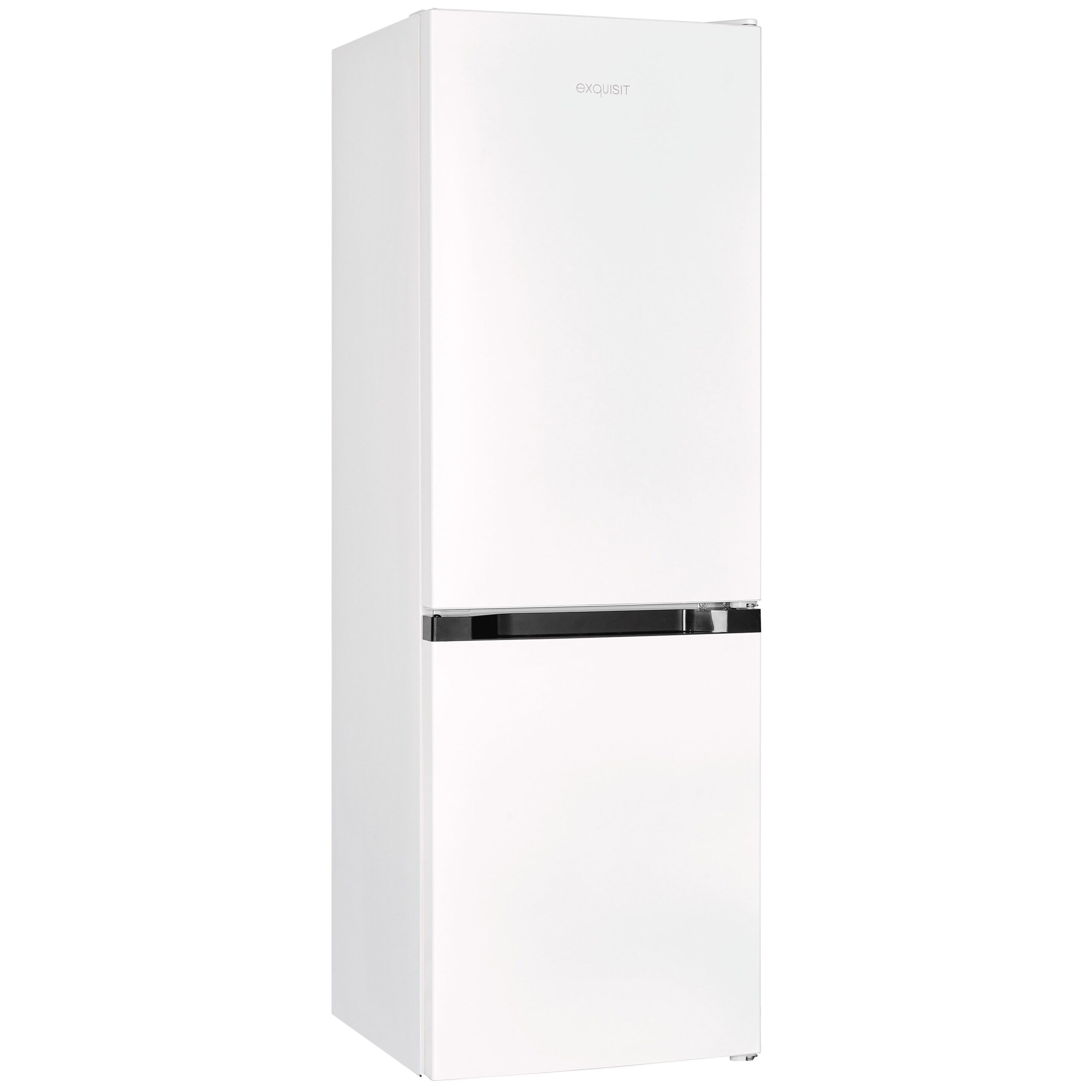 Exquisit® Frigorífico Combi Blanco 159L Clase C Puerta Reversible | Control electrónico, alarma de puerta, enfriamiento rápido, iluminación LED y medidas 144,0 x 47,4 x 49,5 cm
