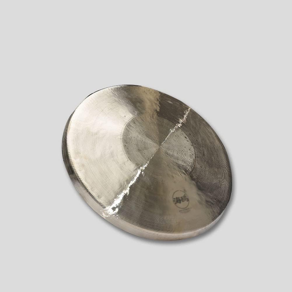 Desktop gong Percussion Instruments Zen Decor Pure Handmade Original gong Chinese gong 28cm Church Opera Percussion Instrument with Round Hammer Drum Parts Very Good Sound(30cm)