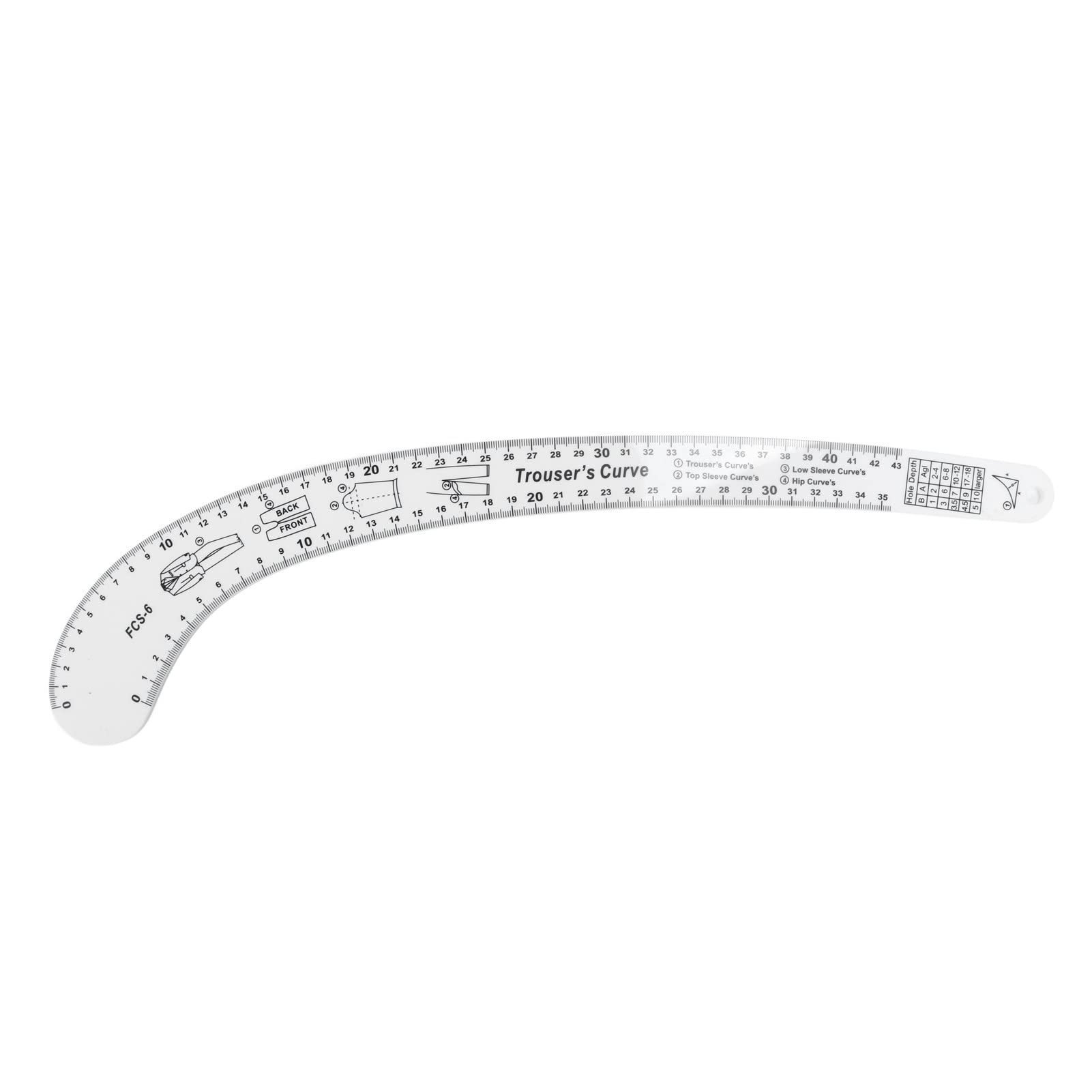 Righello da Cucito Set su Misura 7 Pezzi Strumenti Materiali Curva Trasparente Righello Ad Arco Righello per Abbigliamento Righello da Stampa Righello da Taglio Acrilico 7 Pezzi