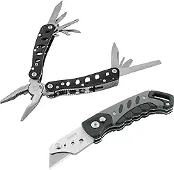 Alicate canivete e um estilete, jogo com 2 peças, VONDER