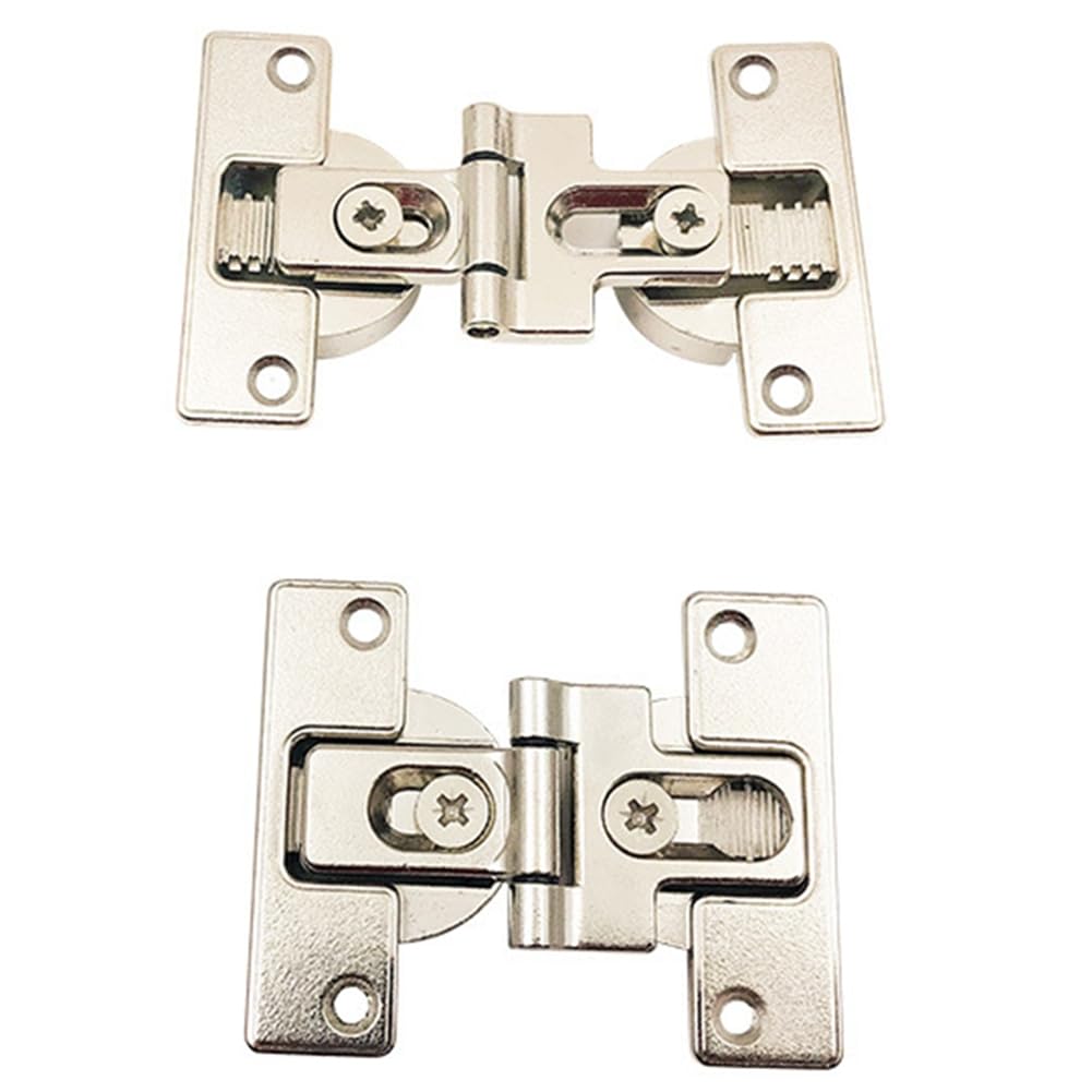 Aundhegrtt As Shown 2-Piece 180-Degree Folding Hinge For Cabinet Doors Linkage, Hidden Mechanism Hardware