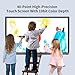 Nekiuy Smart Board 65 Inch Whiteboard Smartboard Interactive Whiteboard, 8+128GB Digital Smart White Board Support Dual System Smartboard for Office Home Business(Wall Mount Included)