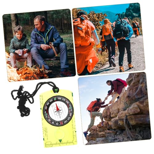 Brújula multifuncional portátil para camping y senderismo miniatura 3