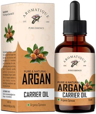 Moroccan Argan Hair Oil 15ml | Cold Pressed Multi-Purpose Elixir for Hair & Skin | Helps Reduce Frizz & Adds Shine | Lightweight Nourishing Care | SLS & Paraben Free