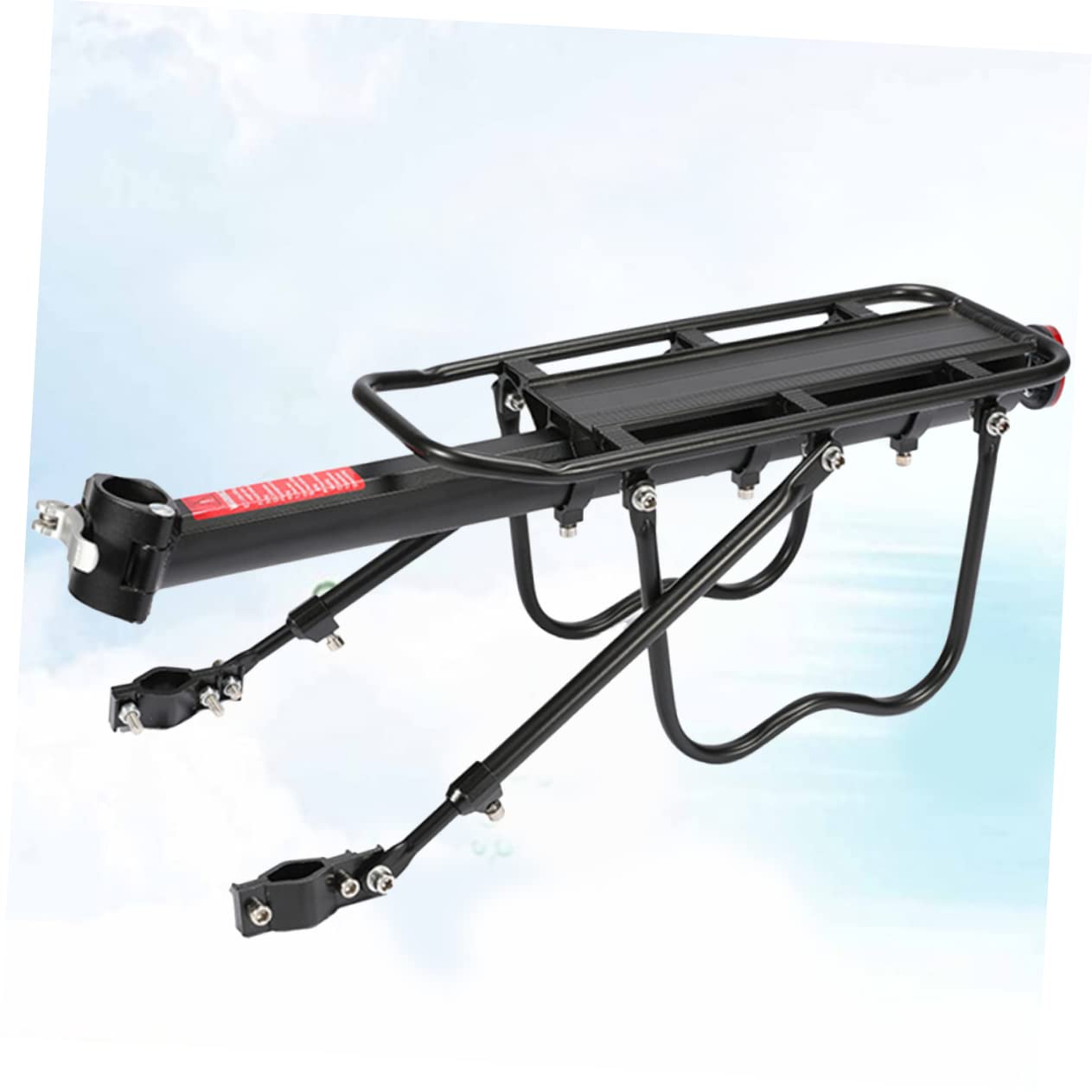 Sosoport Bike Carrier Rack for Mountain Bikes Durable Rear Shelf Luggage Carrier for with Installation Tool and Manual for Suitcases and Backpacks