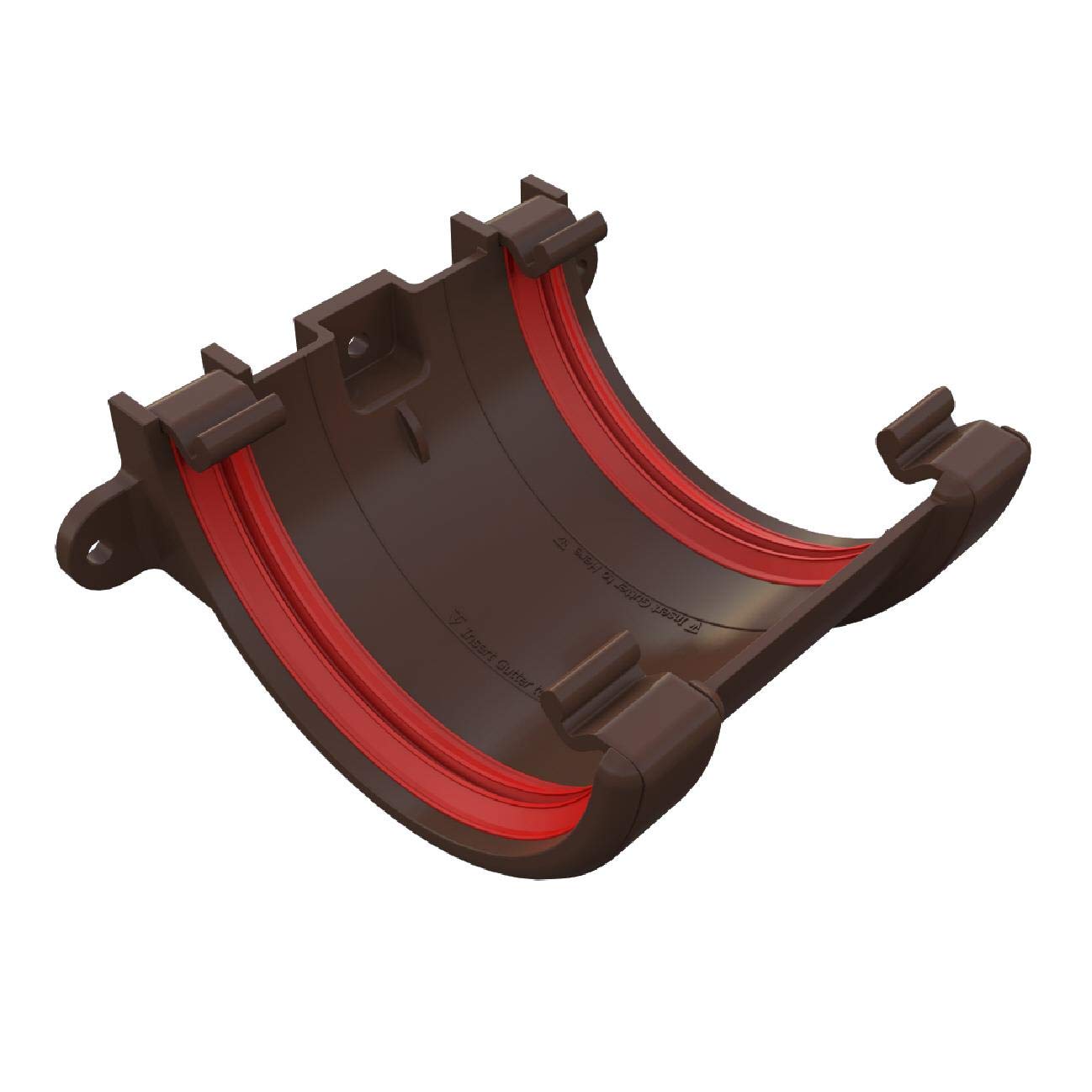 Freeflow Brown Round Gutter Union Joint, 112Mm Rain Water Systems