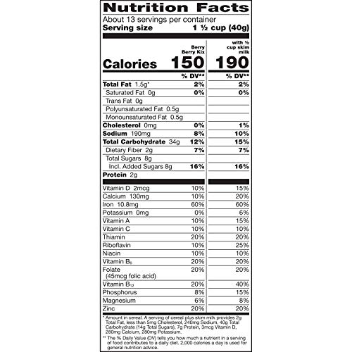 Kix Berry Berry Kix Whole Grain Breakfast Cereal thumb #7
