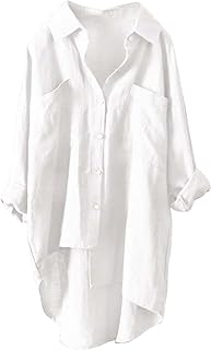 Camiseta para mujer Leichte Atmungsaktive Leinenhemd camiseta casual moda Leinenbluse Top Locker Freizeit Einfarbige Langarm Oberteile Aus Baumwolle Und Leinen Mit Running Camisetas Mujer