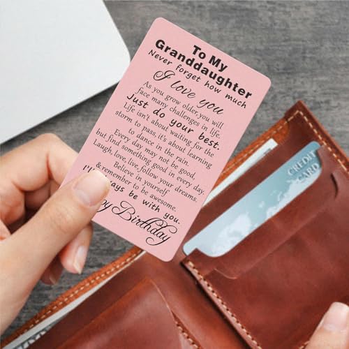 TANWIH Granddaughter Birthday Cards, Happy Birthday Granddaughter, Inspirational Gift for Granddaughter Birthday4