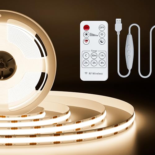 Tira LED COB USB PAUTIX 5V 2m 640 LEDs Dimmable 4000K miniatura 2
