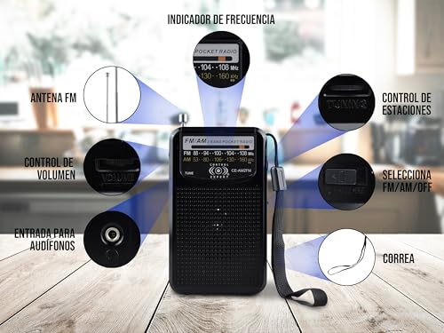 Opiniones de Radio portatil para comprar hoy. 2 Imagen adicional