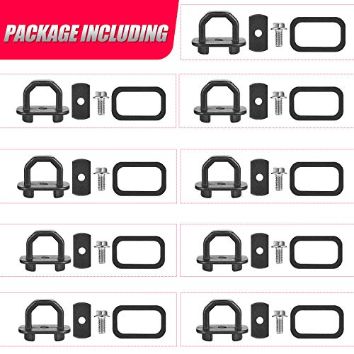 Suzco 9 Points Truck Bed Stake Pockets Tie-Down Anchors Set Side Wall Cargo Anchor Fits 07-21 Chevy Silverado I 07-21 Gmc Sierra I 07-21 Chevy Colorado I 07-21 Gmc Canyon - 1,000 Lbs #TOP6