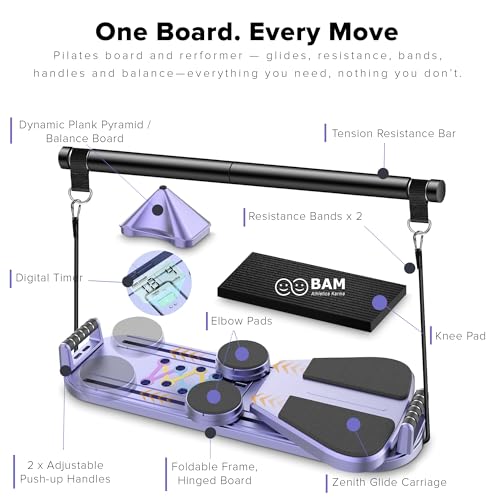 BAM athletica karma 2025 Foldable Pilates Reformer Board の商品画像 3