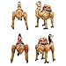 Self Stand Cute Cartoon Giant Rabbit Fox Camel Animal Foil Balloon Happy Birthday Decorations baby shower Party Supplies Boys Toy (3D Brown Camel)