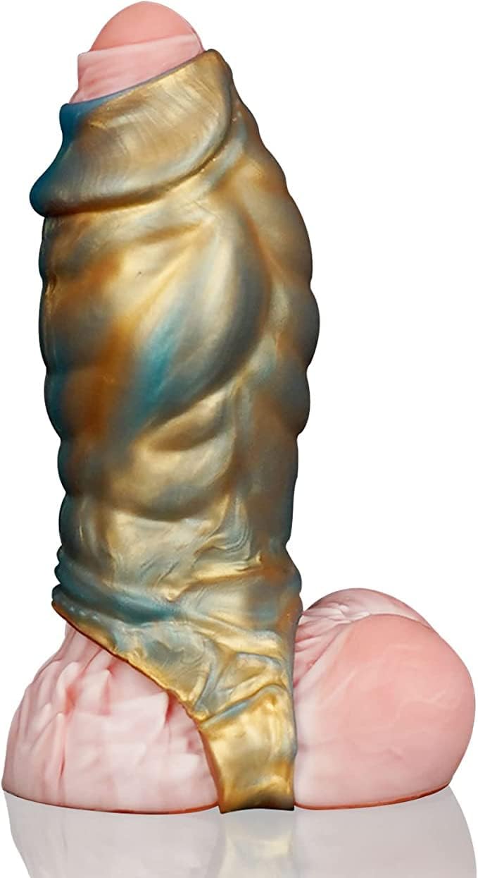 Nothosaur「MEO'S Cloak」M Size Reusable Dildo Sleeve Realistic Textured Platinum Silicone Stretchy Ultra-Soft Material Enlarger Applicative…