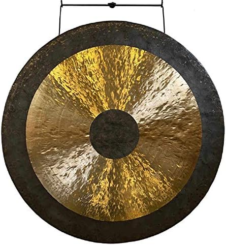 The Gong Shop 34” Chau Gong - Includes Gong Mallet & Hanging String/Authentic Chinese Chau Gong/Shimmering Wash/Focused Tone/Hand Selected For Quality/Great for Sound Healing, Home, or Office