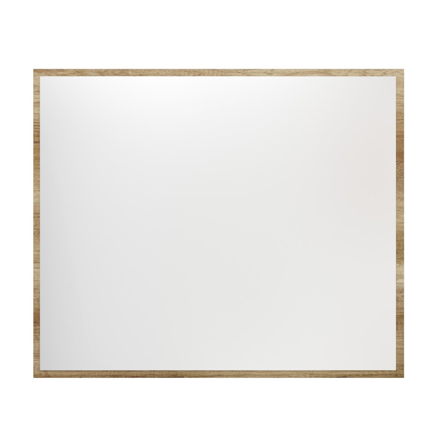 amuéblate Online - Espejo de Pared, Modelo Florida, Acabado en Color Cañón, Incluye Herrajes, Medidas: 75 cm (Alto) x 90 cm (Ancho) x 2 cm (Fondo)