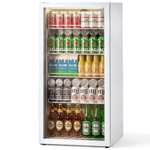 Image of Commercial Beverage Refrigerator Glass Door Display Fridge
