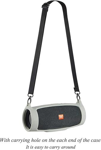 Miniatura 3 de Funda de transporte flexible para proteger la funda protectora de la funda de viaje para JBL Charge 4 Altavoz Bluetooth impermeable (gris)