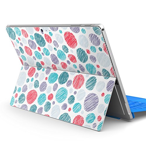 igsticker Surface pro7 (2019) pro6 pro2017 pro4 専用 スキンシール サーフェス ノートブック ノートパソコン カバー ケース フィルム ステッカー アクセサリー 保護 012802 水玉 ドット
