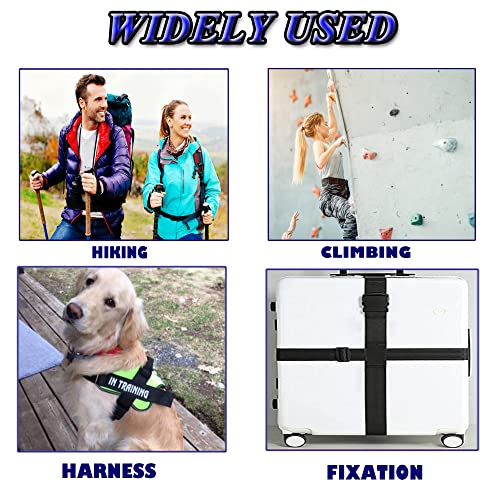 Txsn 0.75" Side Release Buckle, Dual Adjustable Heavy Duty Plastic Buckle, No Sewing Clips Quick Release Buckle Replacement For Nylon Webbing Straps Backpack #TOP4