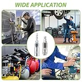 4 Pcs 1/4" Air Line Iron Connectors Euro British PCL Air Hose Fittings Convertor Adapters Couplings Connector Male Female Sets Quick Pneumatic Connectors Coupler and Plug Kits for Air Compressor - Image 5